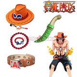 "Accessoires Cosplay Portgas D. Ace One Piece - Set Complet & Authentique" 1
