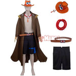 "Cosplay Portgas D. Ace One Piece - Costume Authentique Feu & Flamme" 2