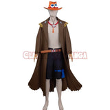"Cosplay Portgas D. Ace One Piece - Costume Authentique Feu & Flamme" 4