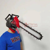 "Réplique en Latex du Masque de Denji - Chainsaw Man | Accessoires Inclus | Qualité de Cosplay Exceptionnelle" 3