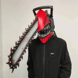 "Réplique en Latex du Masque de Denji - Chainsaw Man | Accessoires Inclus | Qualité de Cosplay Exceptionnelle" 5